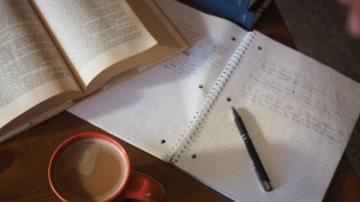 Book Coffee and Notes