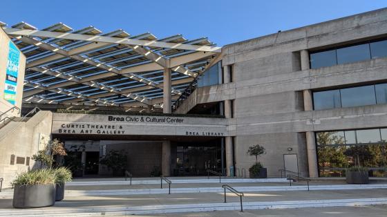 Brea Library entrance