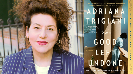 Photo of author Trigiani with book