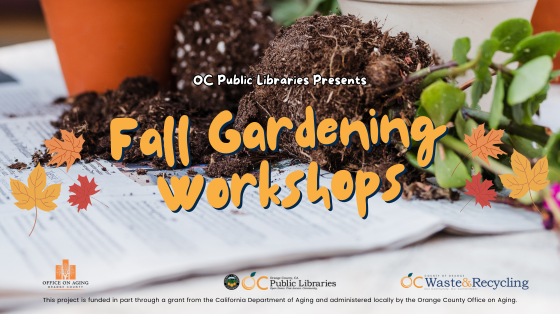 Image of fall gardening workshops title