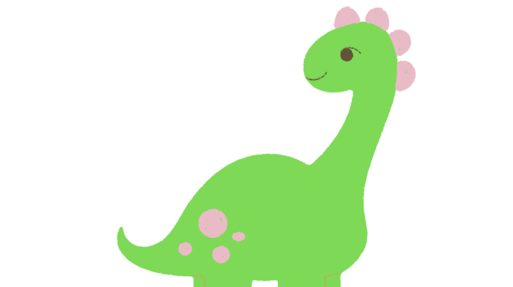 green preschool dinosaur