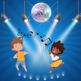 Kids Dancing with music