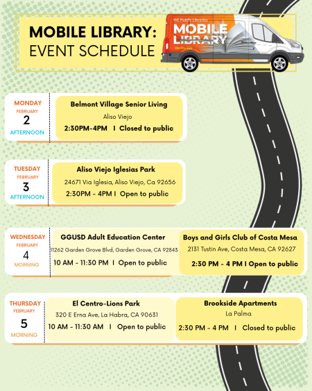 Mobile Library Feb 2nd - 5th